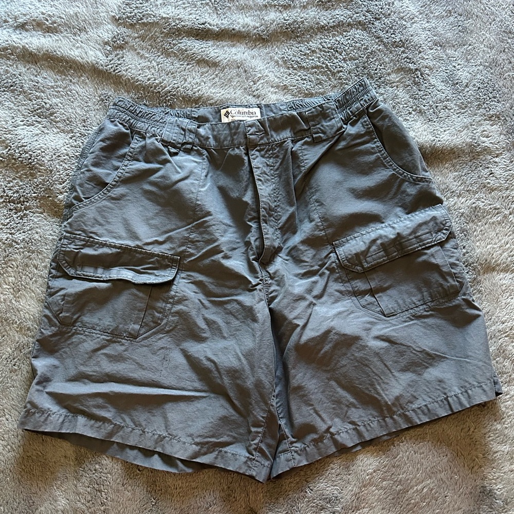 Columbia Charcoal Cargo Shorts